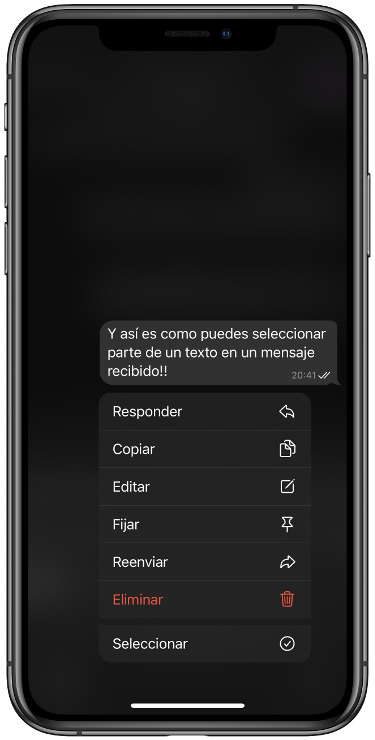 mantener texto en un mensaje de Telegram 1