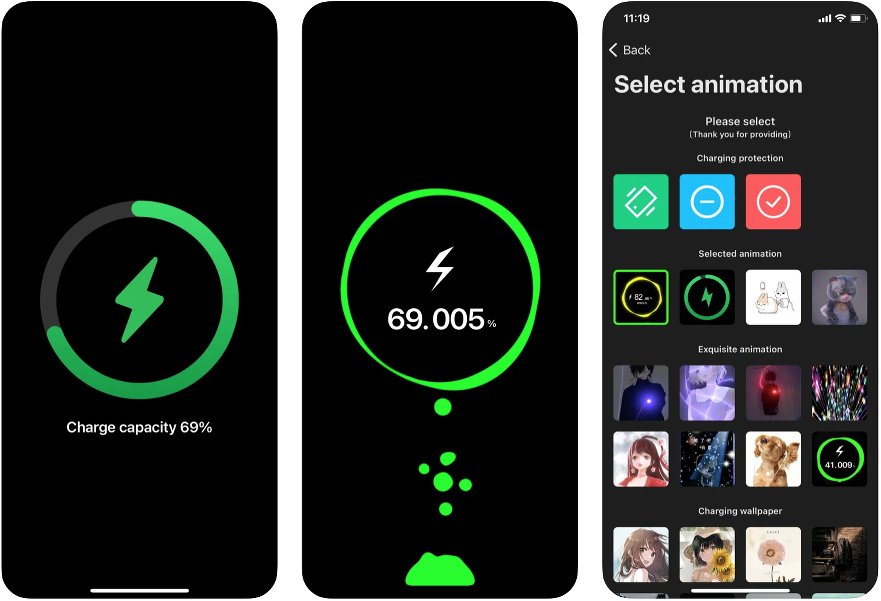 Capturas de pantalla de la app charging play Capturas de pantalla de la app charging play