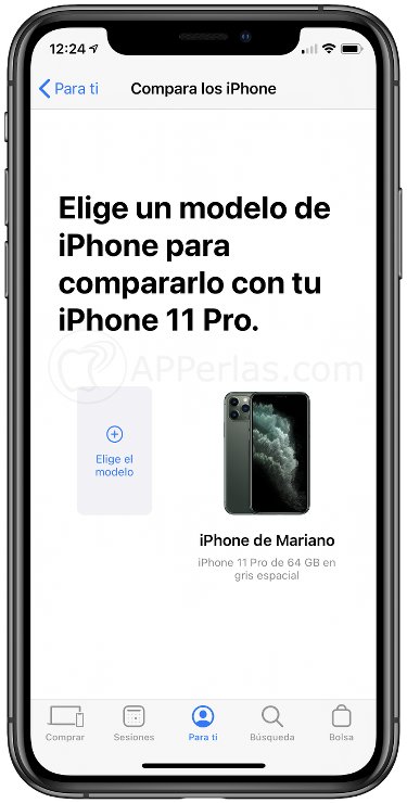 Añade el modelo a comparar con tu iPhone Añade el modelo a comparar con tu iPhone