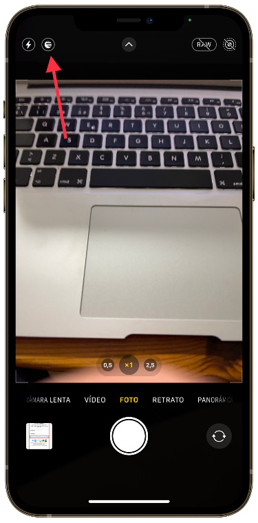 luna modo nocturno en el iPhone 1