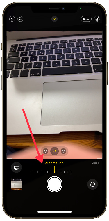 tiempo modo nocturno en el iPhone 2