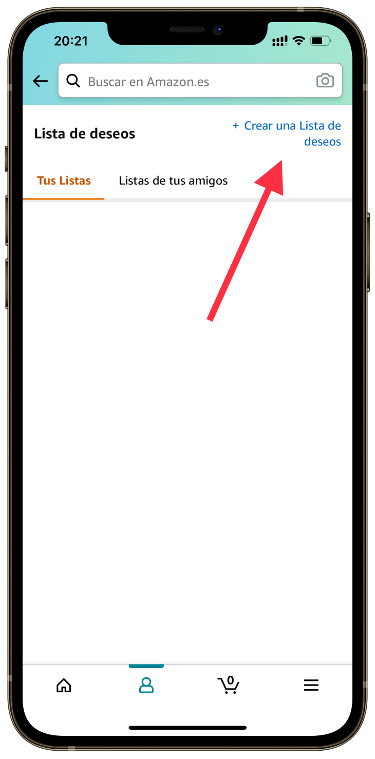nueva crear listas de deseo en Amazon 1