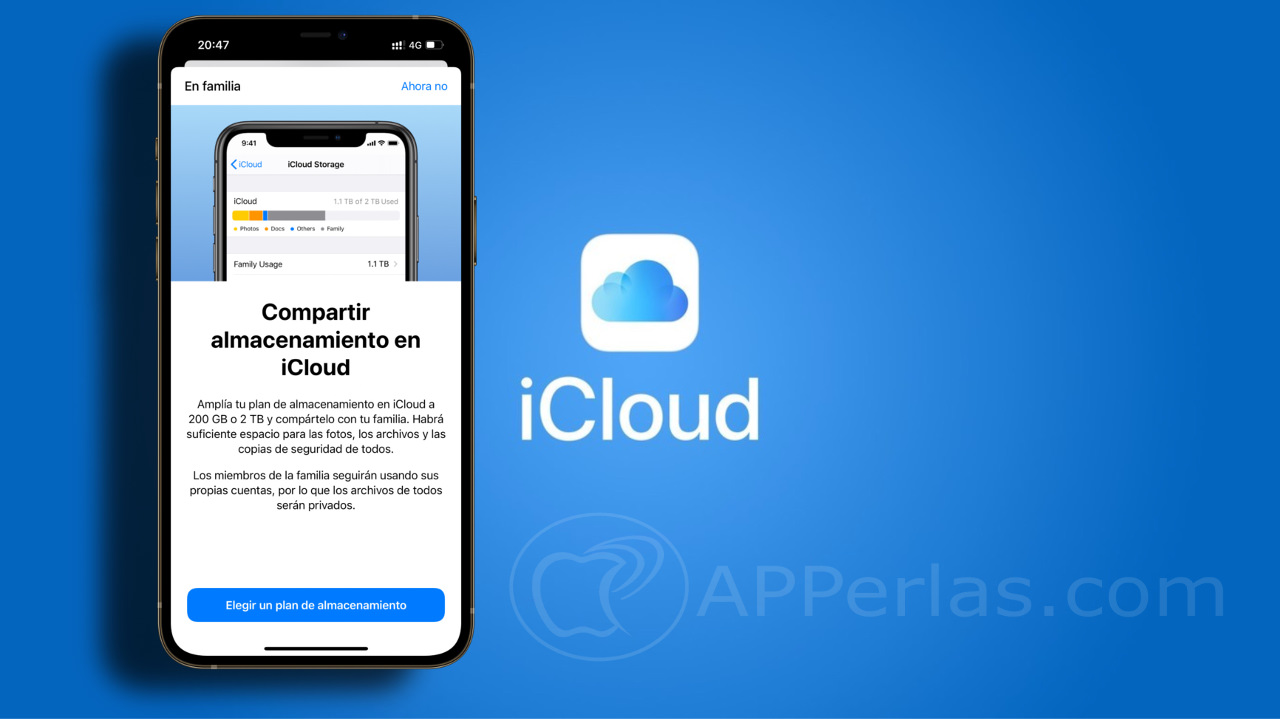 compartir espacio en iCloud compartir espacio en iCloud