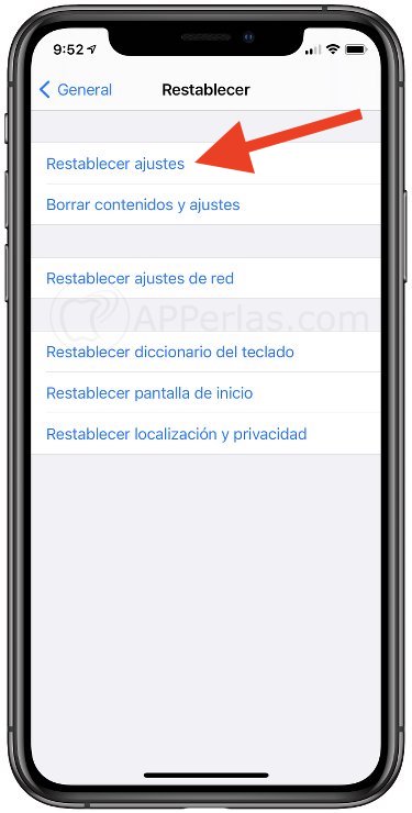 Restablece los ajustes del iPhone para eliminar las alarmas no configuradas