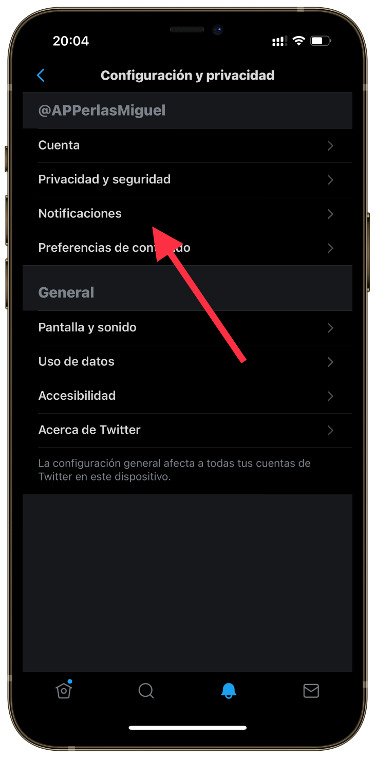 notificaciones  mejorar las notificaciones de Twitter 1