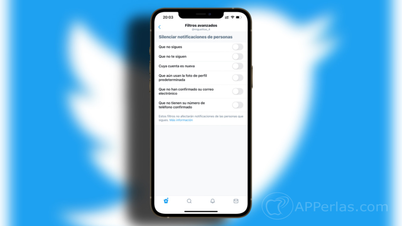 mejorar las notificaciones de Twitter mejorar las notificaciones de Twitter