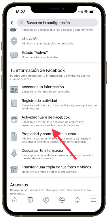actividad Facebook nos espía 1
