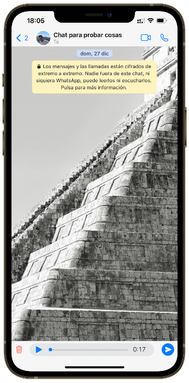 salirse escuchar audios en WhatsApp 1