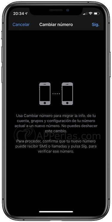 Cambiar número de teléfono en Whatsapp Cambiar número de teléfono en Whatsapp