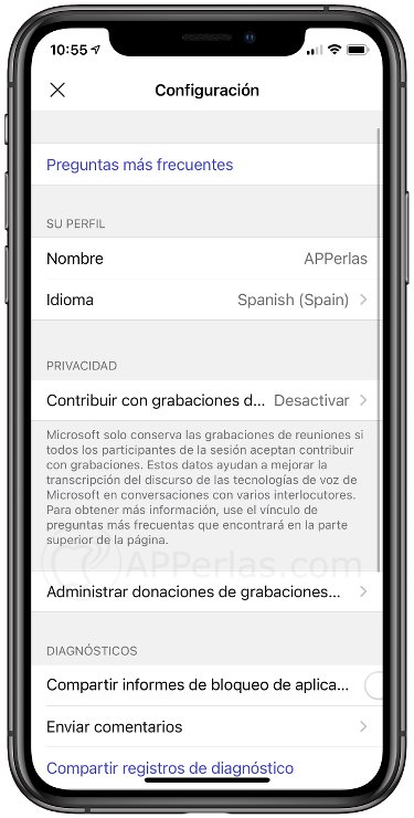 Configuración de Group Transcribe