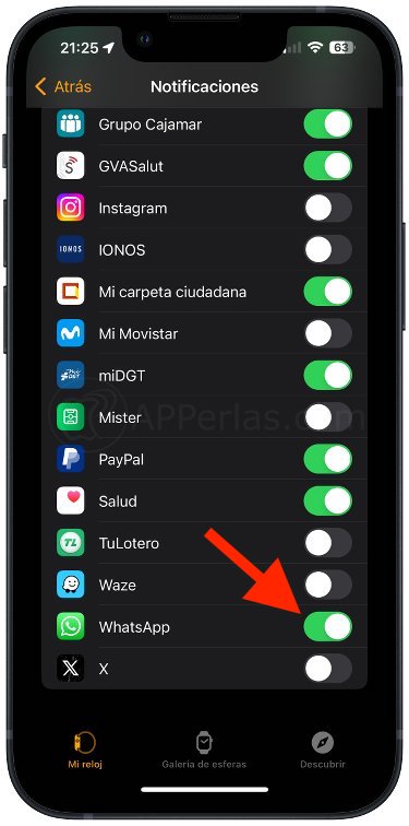 Activar las notificaciones de WhatsApp Activar las notificaciones de WhatsApp