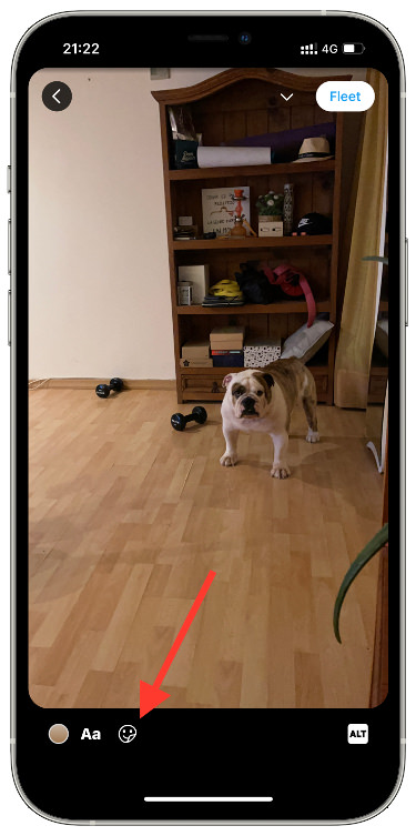 icono stickers en los Fleet 1