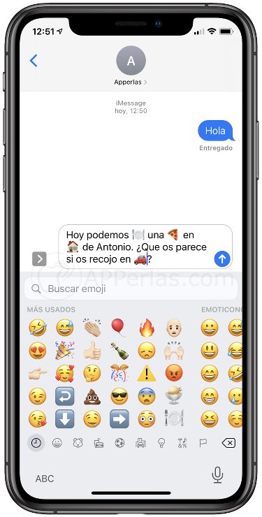 Mensaje con emojis Mensaje con emojis