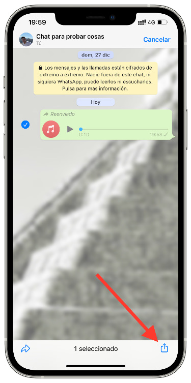compartir guardar las conversaciones de audio 1
