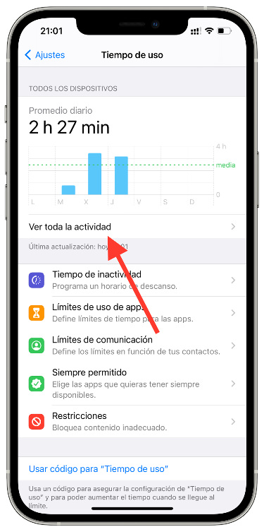 actividad notificaciones de atajos 1