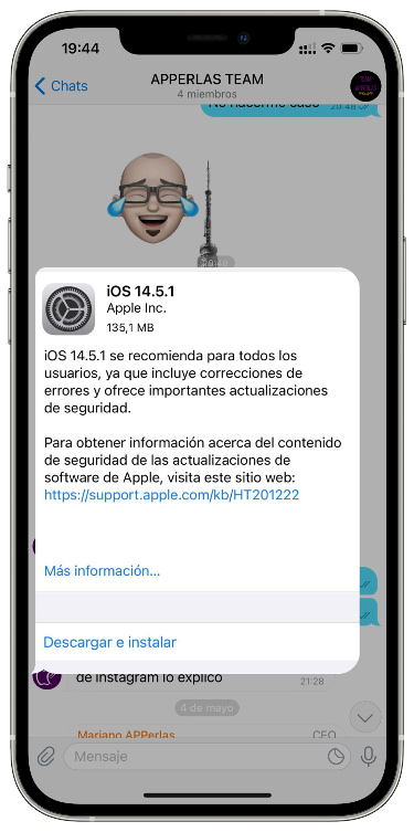 chat zoom a una foto de Telegram 1