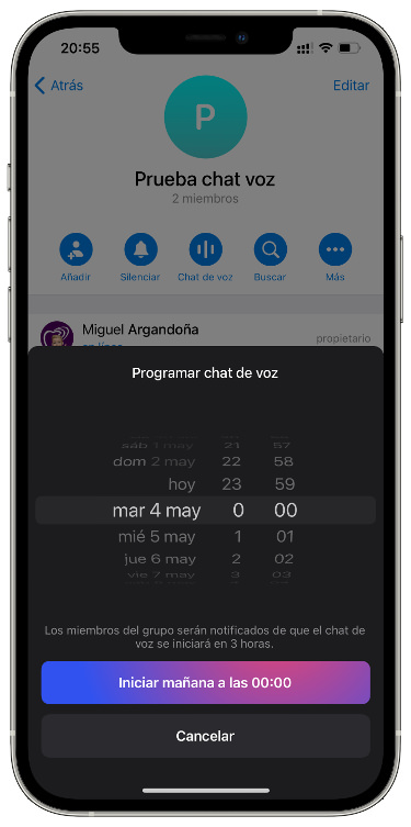 programar programar un chat de voz 2