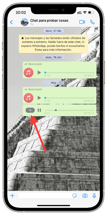 perfil Cómo cambiar la velocidad 1