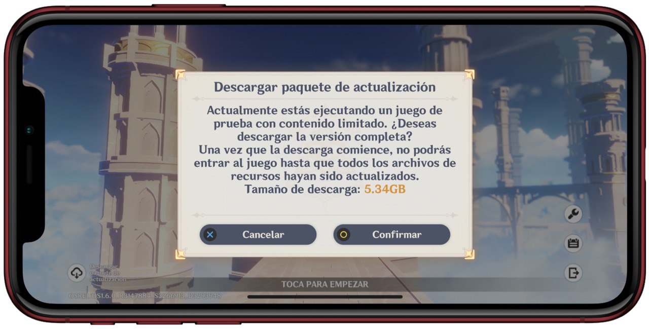 Genshin Impact, descarga inicial