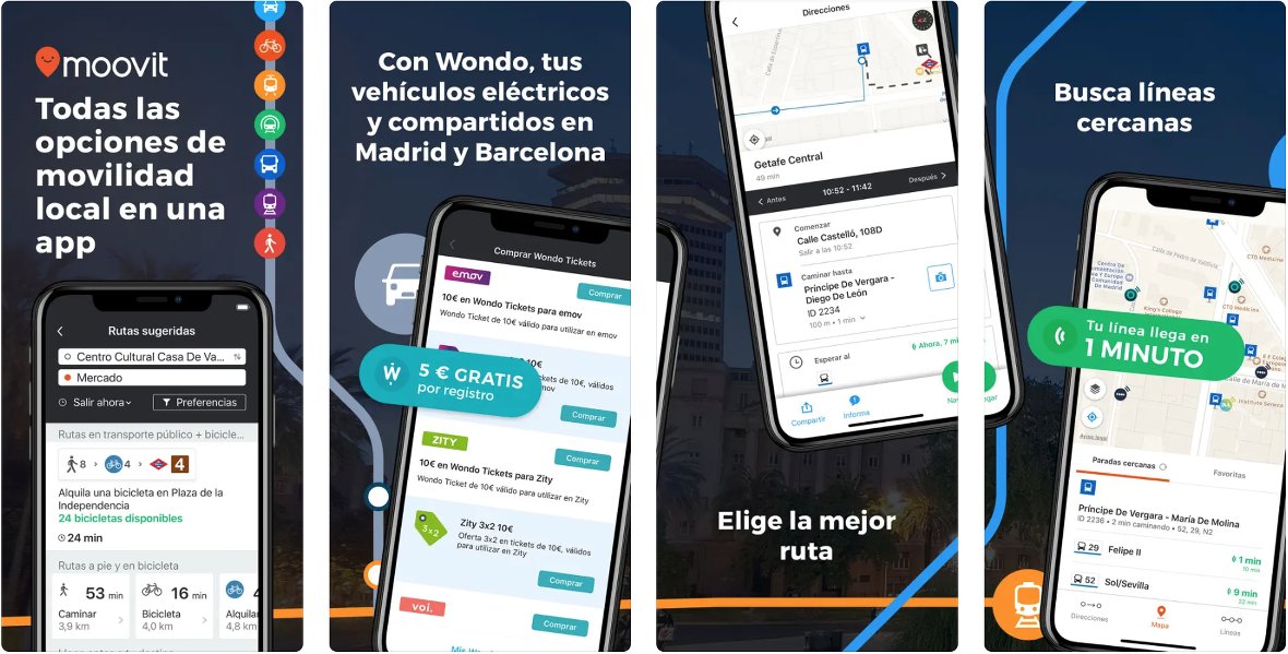 Capturas de Moovit para iPhone Capturas de Moovit para iPhone