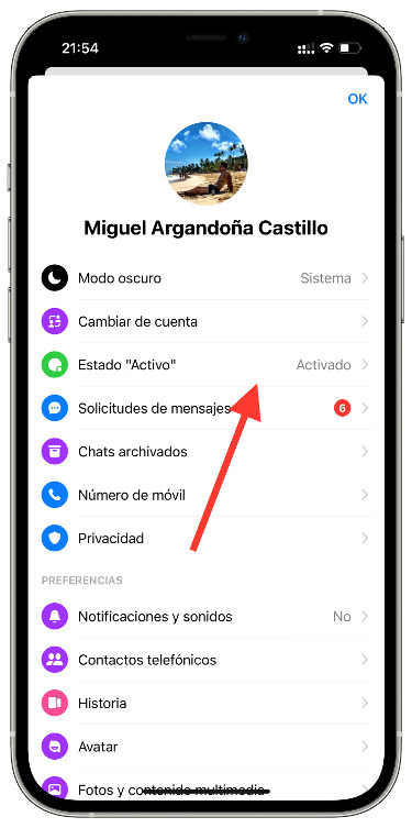 en línea en Facebook 1