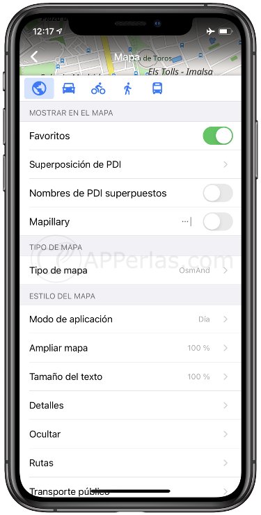 Opciones de OsmAnd Maps Opciones de OsmAnd Maps