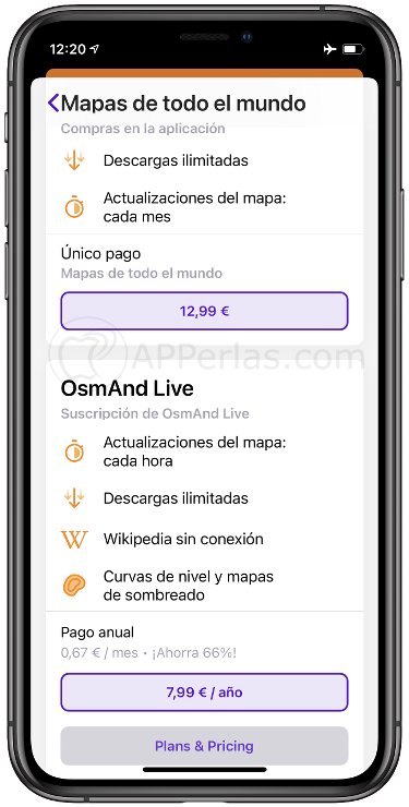 Precios suscripción OsmAnd viajar y Navegar Precios suscripción OsmAnd viajar y Navegar