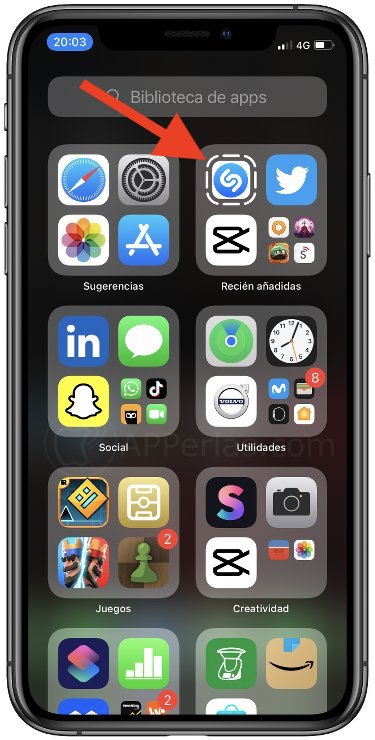 Cilp de Shazam en iOS Cilp de Shazam en iOS