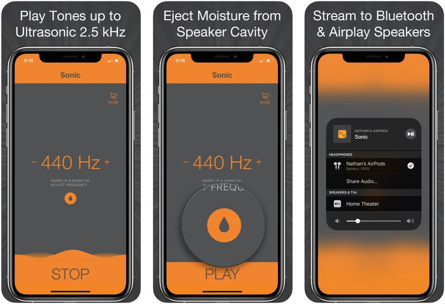 App Sonic para iPhone App Sonic para iPhone