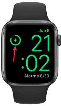 batería porcentaje de batería del Apple Watch 1