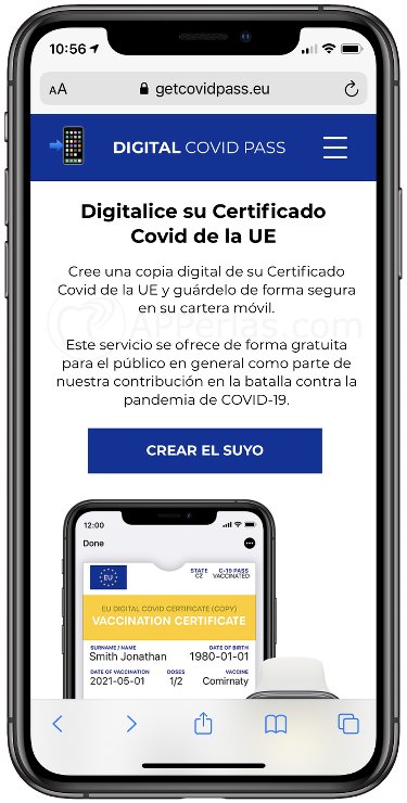 Portal para descargar el pasaporte sanitario Portal para descargar el pasaporte sanitario