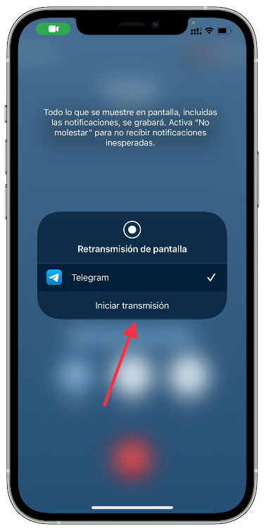 compartir pantalla en un chat de Telegram 5