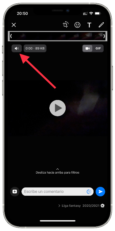 Silenciar silenciar un vídeo 1