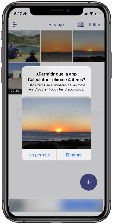 Borra del carrete las fotos y vídeos que ocultes en la app Borra del carrete las fotos y vídeos que ocultes en la app