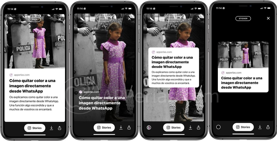 Distintos formatos para la historia Distintos formatos para la historia