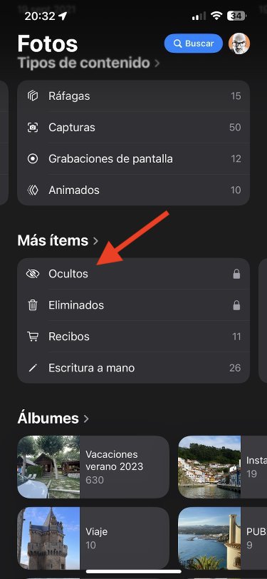 Accede al álbum con las fotos ocultas Accede al álbum con las fotos ocultas