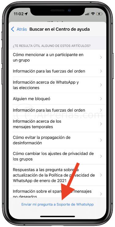 Abrir incidencia en WhatsApp Abrir incidencia en WhatsApp