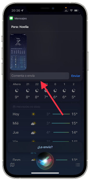 Siri contenido con Siri 1