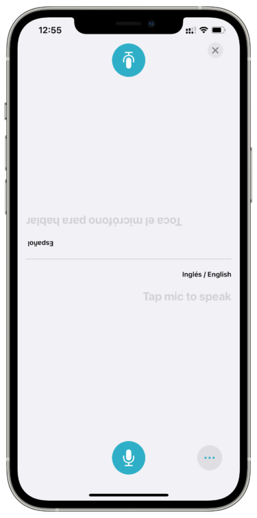 Pantalla traducir una conversación 1