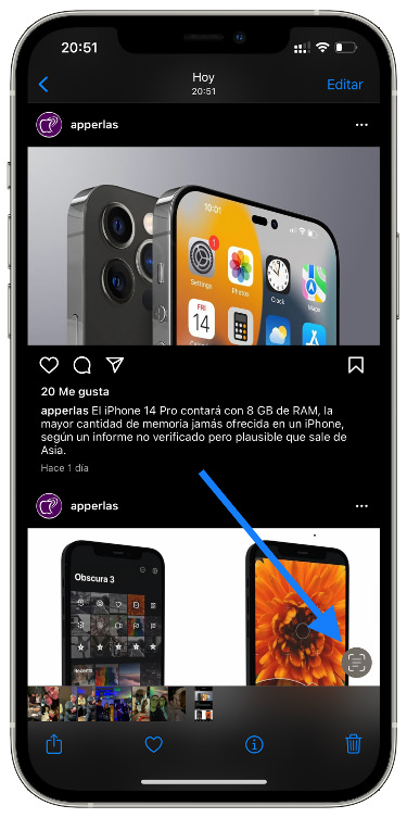 copiar texto en Instagram 1