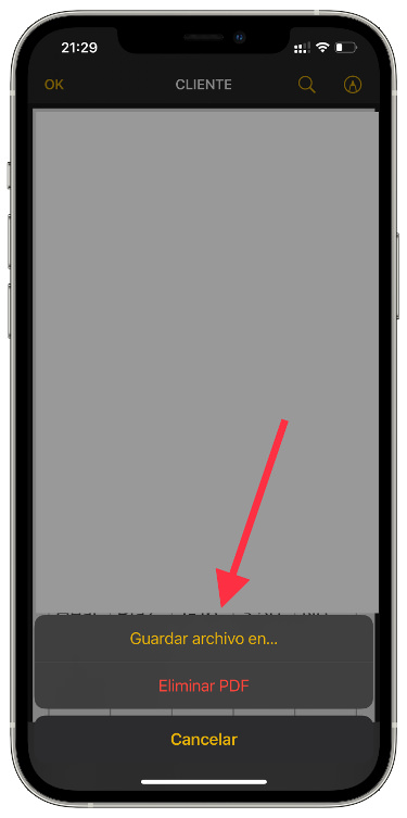Guardar notas de iOS a PDF 3