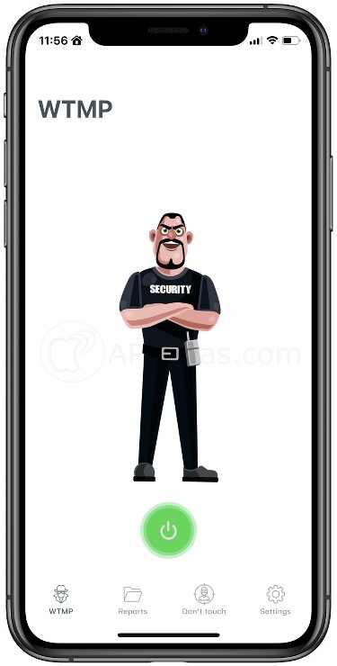 Menú de esta app de seguridad para iPhone Menú de esta app de seguridad para iPhone