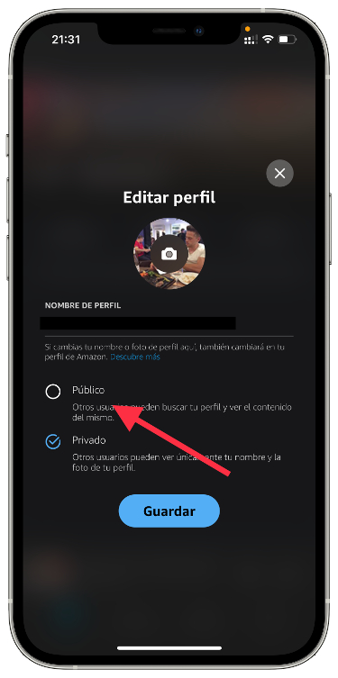 hacer público tu perfil 2