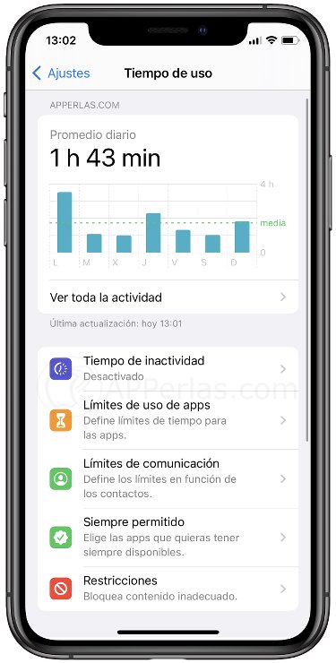 Pulsa en "Límites de uso de apps" Pulsa en "Límites de uso de apps"