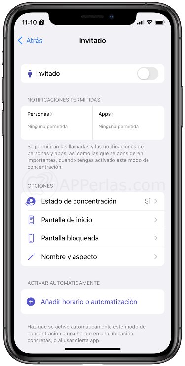 Ajustes del modo invitado Ajustes del modo invitado