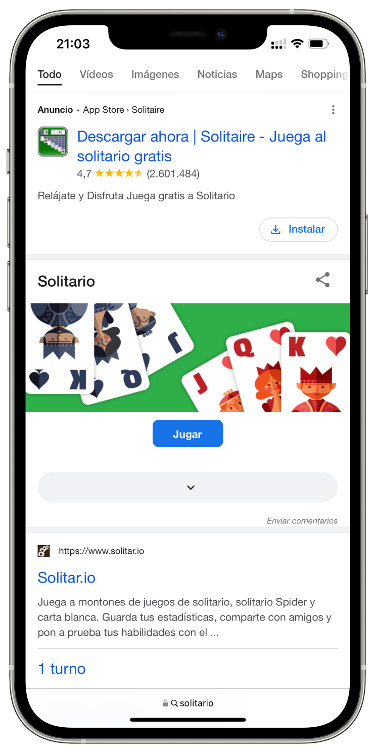 Solitario jugar al solitario 1