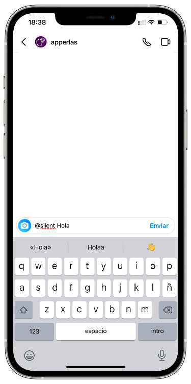 Activar mensajes silenciosos en Instagram 1