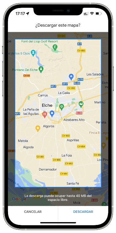 descargar mapas de Google Maps 1