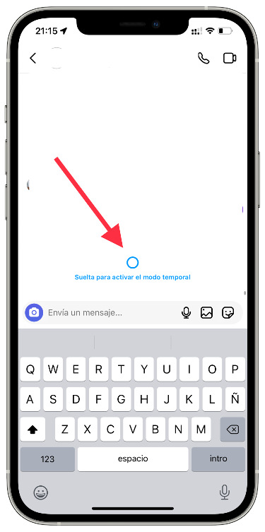 Activar modo temporal en Instagram 1