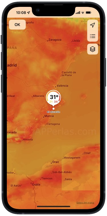 Temperatura de tu ubicación Temperatura de tu ubicación